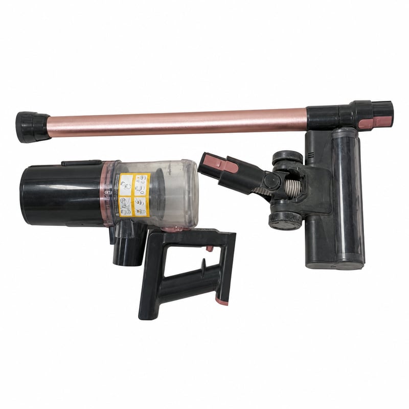 Aspirator vertical cu acumulator Vexilar 45000Pa 450W, autonomie 50 minute – utilizat, conexiune cap perie deteriorată, lipsesc accesorii, filtre și încărcător