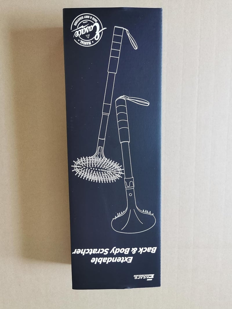 EASACE XXL Teleszkópos Hátvakató 55cm - Állítható, Kihúzható, Fekete