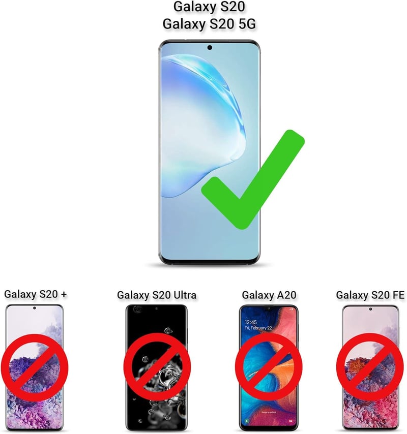 Samsung S20 5G/4G Átlátszó Ütésálló Tok Fekete Kerettel