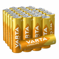 Set 23 baterii alcaline AA LR6 Varta Longlife, baterii alkaline durabile pentru uz zilnic 3