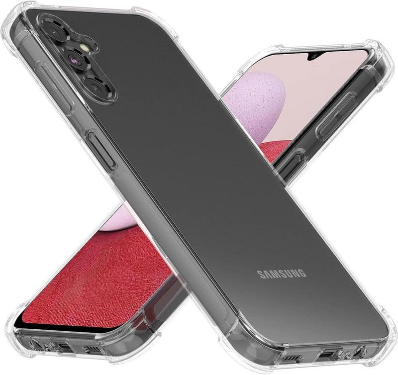 Samsung Galaxy A14 5G átlátszó tok - Megerősített sarokkal, karcolásgátló, ütésálló