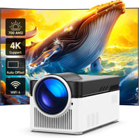 Alwtniet HY450 Android Okos Projektor 1080P Natív Felbontás 700 ANSI Lumen Ultra Rövid Vetítési Távolság WiFi6 Automatikus Képigazítás 2+32G 1