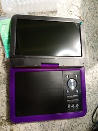 YOTON 12,5-inčni prijenosni DVD player s 10,5-inčnim rotirajućim LCD zaslonom — bez auto punjača i RCA kabela (stanje: vidi 2. sliku) 2