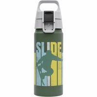 SIGG WMB ONE Slide dječja aluminijska boca – za gazirana pića — neispravna, djelomično radi: pločica na čepu je otpala (stanje: vidi 2. sliku) 1