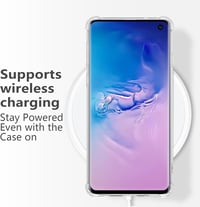 Samsung Galaxy S10 Virágmintás Átlátszó Védőtok - Levélmotívumos, Ütésálló 5