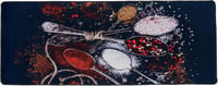 Miqna modern fekete konyhai szőnyeg, csúszásgátló géllel, mosható (140x190 cm) 2