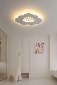Baerolc Felhő Alakú LED Mennyezeti Lámpa 50 cm - Távirányítós, Fényerőszabályozható, 3000K-6000K, 30W, Gyerekszobába, Hálószobába, Nappaliba 7