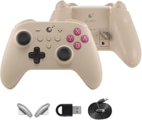 GuliKit KK3 Pro Vezeték Nélküli Kontroller Switch OLED-hez, PC-hez - Hall Joystick, 1000Hz Válaszidő, Mágneses Vibráció, Hyperlink Adapter,  1