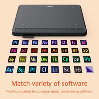 UGEE S640 Grafikus Rajztábla 8192 Nyomásérzékenységgel, 10 Gyorsgombbal - Kompatibilis Windows, Mac, Linux és Android Rendszerekkel 5