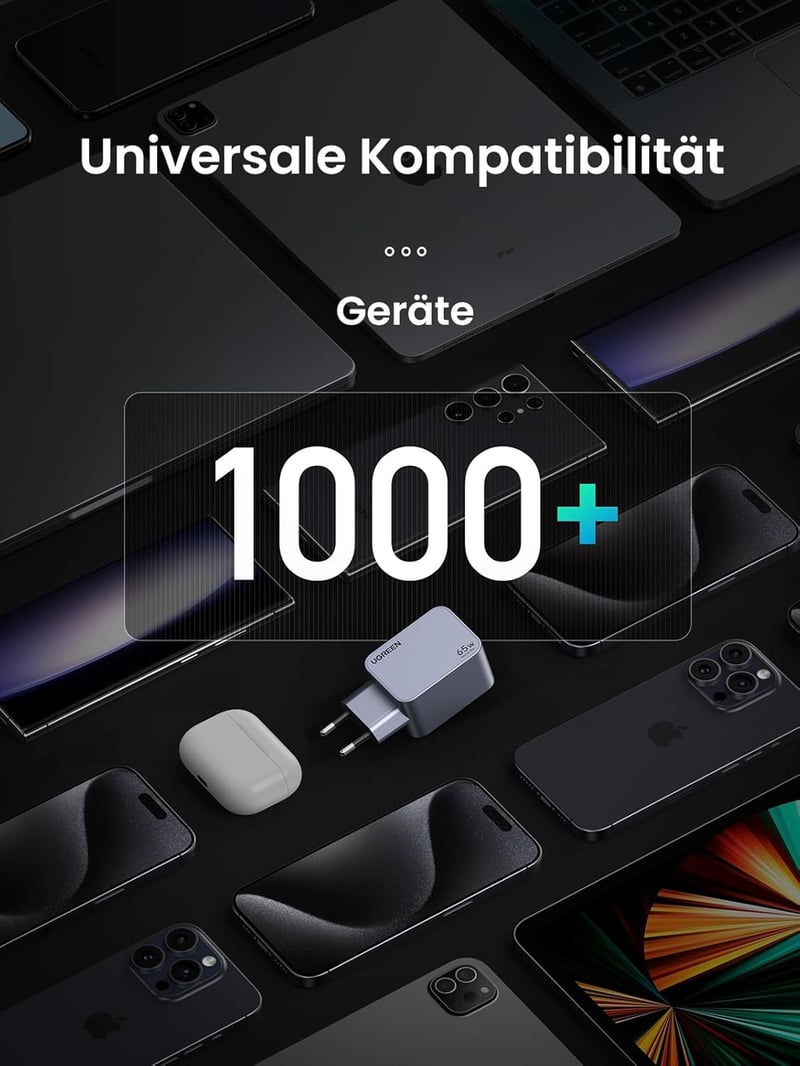 UGREEN Nexode Pro 65W GaN USB-C gyorstöltő - MacBook, iPhone 15, Galaxy S24 kompatibilis