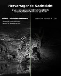 CEYOMUR 4K 30fps WiFi vadkamera, 46MP, 120° érzékelés, éjjellátó, IP66 4