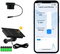 EPTTECH TLC 2326-WF-S WiFi Folyadékszint Érzékelő - Napelemes, Vízálló IP67, Ultrahangos Tartályfigyelő Rendszer Okostelefonos Vezérléssel 1
