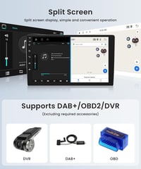 Wireless Carplay Android 13 Autórádió 2 DIN Audi Q5 2010-2018 - 9" GPS Navigáció, WiFi, Bluetooth, 2GB+64GB, Kormányvezérlés 7