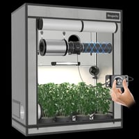 Brogachy 150 mm Állítható Csőventillátor 689 m³/h, 3000 RPM, EC Motorral - Hűtéshez, Fűtéshez, Grow Sátrakhoz, Hidroponikus Rendszerekhez, O 6