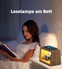 Alltripal 15W Vezeték Nélküli Töltőállomás Asztali Lámpával - 3in1 iPhone/AirPods/iWatch Töltő, 3 Színhőmérsékletű Éjjeli Lámpa, Bambusz

AI 6