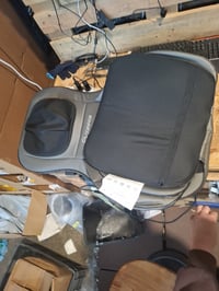 Masážny vankúš na chrbát a krk COMFIER Shiatsu s vyhrievaním 2D/3D, sivý - neúplný (bez nabíjacieho adaptéra) (stav: pozri 2. obrázok) 2