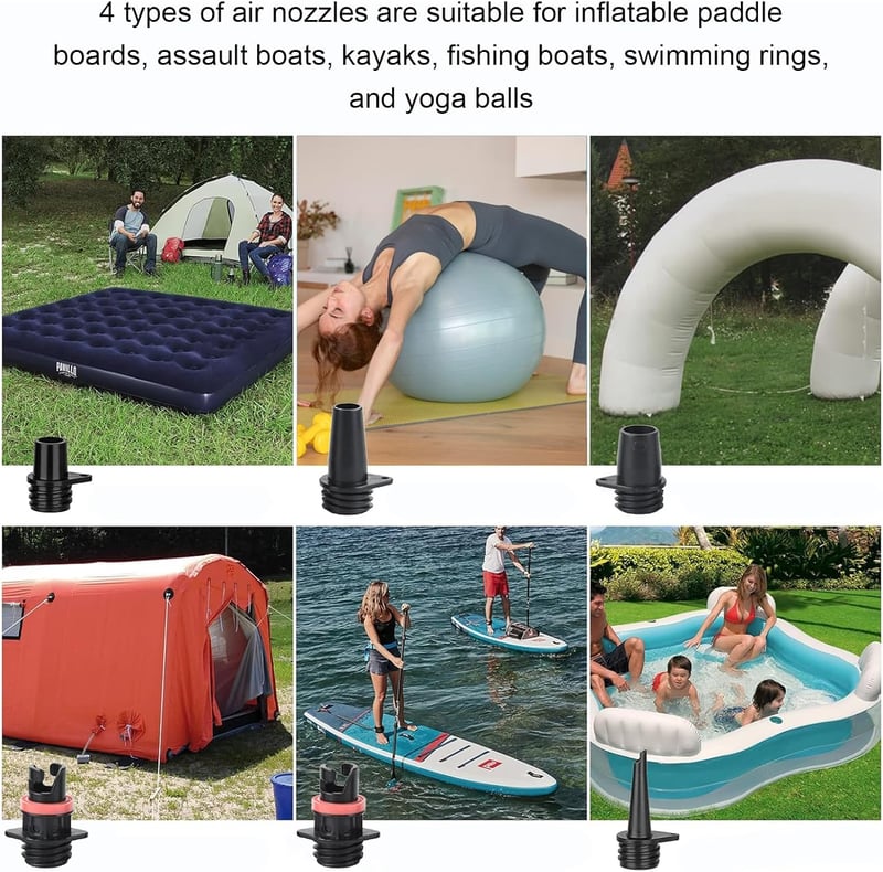 Elektromos SUP pumpa 20PSI - Univerzális felfújó/leeresztő 12V-os szivattyú paddleboardhoz, csónakhoz