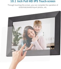 Camnoon 10.1" Digitális WiFi Képkeret 1080P Érintőképernyővel - 16GB Memória, IPS Kijelző, Automatikus Forgatás, Fotó/Videó/Zene Lejátszás 3