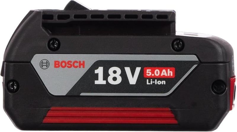 Bosch Professional 18V 5.0Ah GBA akkumulátor - Nagy teljesítményű Li-ion akku kéziszerszámokhoz, 700g, fekete