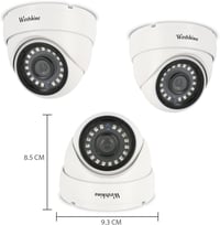 WESTSHINE 1080P Kültéri Biztonsági Dóm Kamera - 4-in-1 Kompatibilitás, 2.8mm Széles Látószög, 65 Láb Éjjellátó, IP66 Vízálló, Fém Ház 7