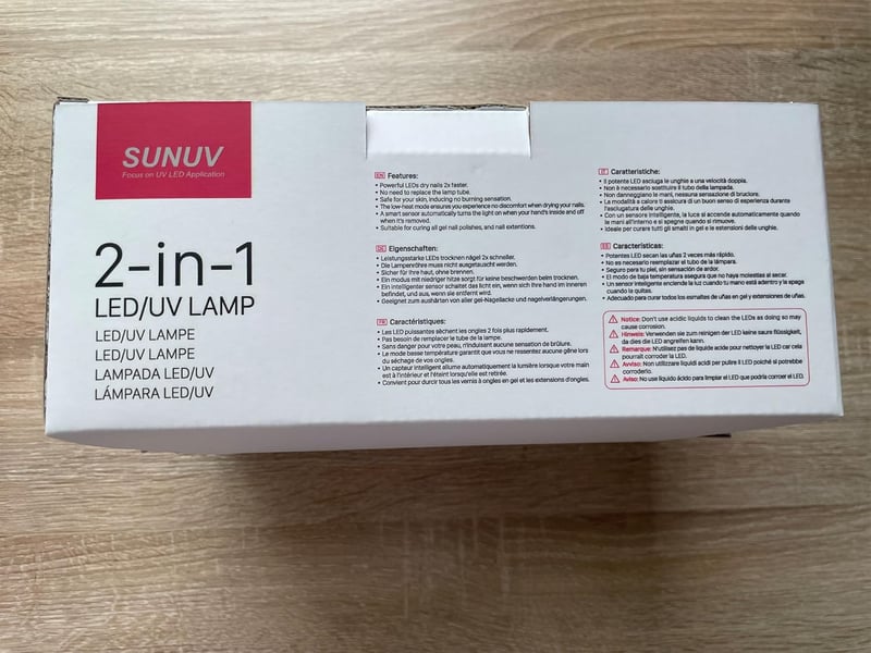 SUNUV UV LED Körömszárító Lámpa Gél Körmökhöz - 4 Időzítővel, Infravörös Érzékelővel