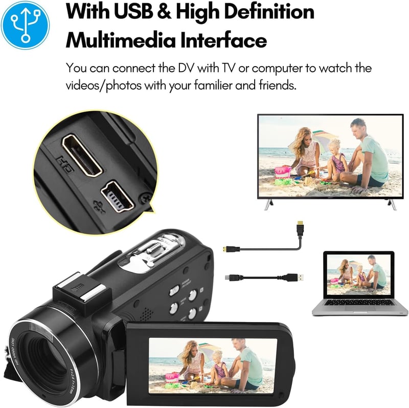 Camnoon 4K Akciókamera 56MP IPS Érintőképernyővel - WiFi, Arcfelismerés, Éjjellátó, Stabilizátor, 2 Akkumulátor és Távirányító