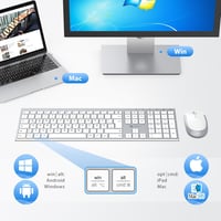 iClever Vezeték Nélküli Billentyűzet és Egér Szett, 2.4G, USB-C Újratölthető, Teljes Méretű, Vékony, Tartós, Windows/Mac Kompatibilis

AI: i 2