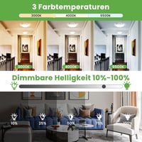 zemty Akkumulátoros Mennyezeti Lámpa Mozgásérzékelővel - 16 cm Kerek LED Lámpatest, 3 Színhőmérséklet, Tölthető, Vezeték Nélküli, Fürdőszobá 5