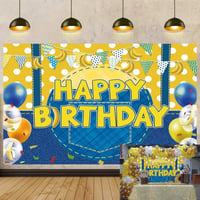 Színes "Happy Birthday" Szülinapi Zászlófüzér Dekoráció 1