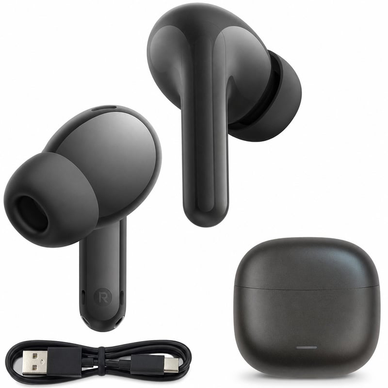 Căști Xiaomi Redmi Buds 8 Lite True Wireless, ANC 42 dB — defecte, pentru piese: Bluetooth-ul nu se conectează (stare: vezi a 2-a poză)