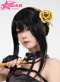 Yor Forger Fekete Hosszú Cosplay Paróka Nőknek - Spy x Family 4