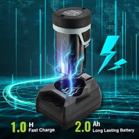 WORKPRO Elektromos Racsnis Kulcs Készlet, 12V, 55 Nm, 3/8" Méretű, LED Világítással, 2.0 Ah Akkumulátorral, 9 Dugókulccsal és Táskával 7