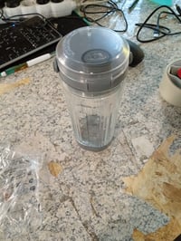 Feilifan Csere Mixertartály 18 oz Ninja Blast Hordozható Turmixgéphez Szürke - Hiányos, késvédő nélkül (állapot: lásd a 2. képet) 3