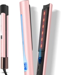 PARWIN PRO BEAUTY Infravörös Ionos Hajvasaló és Hajgöndörítő 2-in-1, 14 Hőfokozat 100-230°C, Kerámia Bevonat, Antisztatikus Hatás, Lila 1
