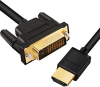 ANNNWZZD Kétirányú DVI-HDMI Kábel TV-hez és Monitorhoz, 1,5m 2