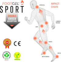 Footgel Sport gél talpbetét 35-38-as méretben, ütéscsillapítással 4