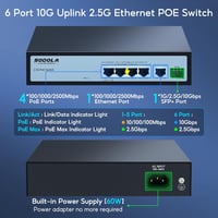 SODOLA 8 portos 2,5G Multi-Gigabit hálózati switch otthoni és kisvállalati használatra 2