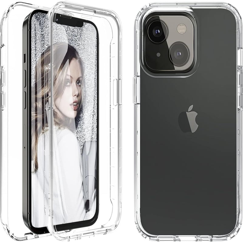iPhone 13 Átlátszó Szilikon Tok - 360°-os Ütésálló Védelem