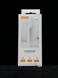 JISULIFE 3 az 1-ben Kézi Ventilátor Powerbank és Zseblámpa Funkcióval - Tölthető USB, 12-19 Órás Üzemidő, Hordozható, Fehér 8