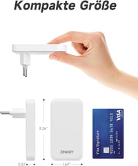 Zinooy USB C Töltő 20W PD Kimenettel - 2 Portos Lapos Kialakítású Gyorstöltő iPhone 15/14/13/12 és Samsung Galaxy Készülékekhez, Kompakt Mér 3