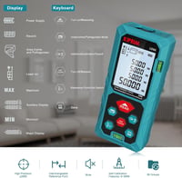 Kiprim LD50 Digitális Lézeres Távolságmérő 50m, LCD, Többfunkciós, IP54 6