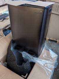 Coș de gunoi cu pedală pentru bucătărie SONGMICS 2 x 30 L, 2 compartimente, gri ardezie, inox — îndoitură pe partea din spate dreapta (stare: vezi a 2-a imagine) 5