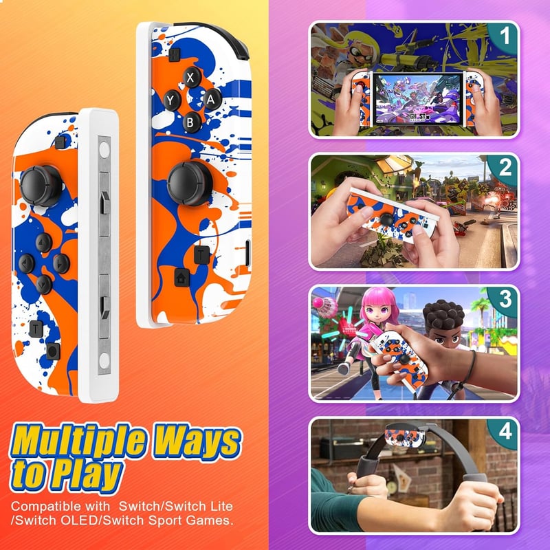 Bonacell vezeték nélküli kontroller Nintendo Switch-hez, Turbo és Gyro funkcióval