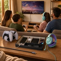 PS5 Gaming paket: HDMI produžni kabel + stanica za punjenje + organizator + slušalice 1