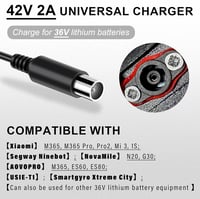 Honszex 36V Elektromos Roller Töltő - 42V 2A Kábel Xiaomi M365/Pro/1S/3 és Ninebot ES1/ES2/ES3/ES4/F30/F40/G30 Modellekhez, Túlfeszültség Vé 2