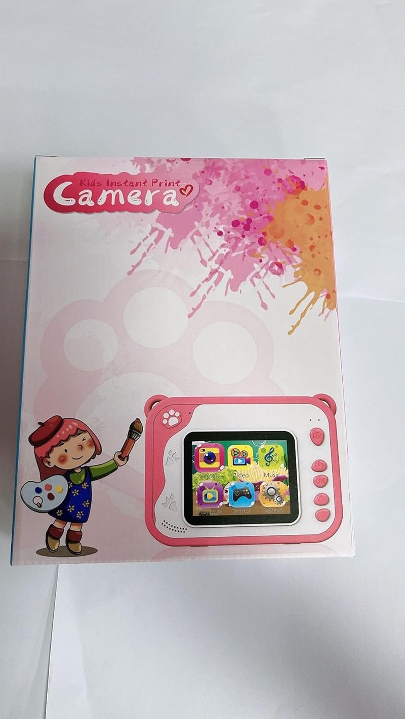 Uleway gyerek fényképezőgép, kék, 1080P, azonnali nyomtatással, 32GB kártyával, ajándék szett