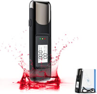 Digitális Alkoholszonda LCD Kijelzővel - Pontos Promille Mérő Szájrész Nélkül - Hordozható Alkoholteszter USB Töltéssel Bulikhoz, Ot 1