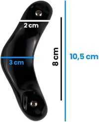 AMC pótfogantyú szett - Fekete, 2 db, régi modellekhez 4