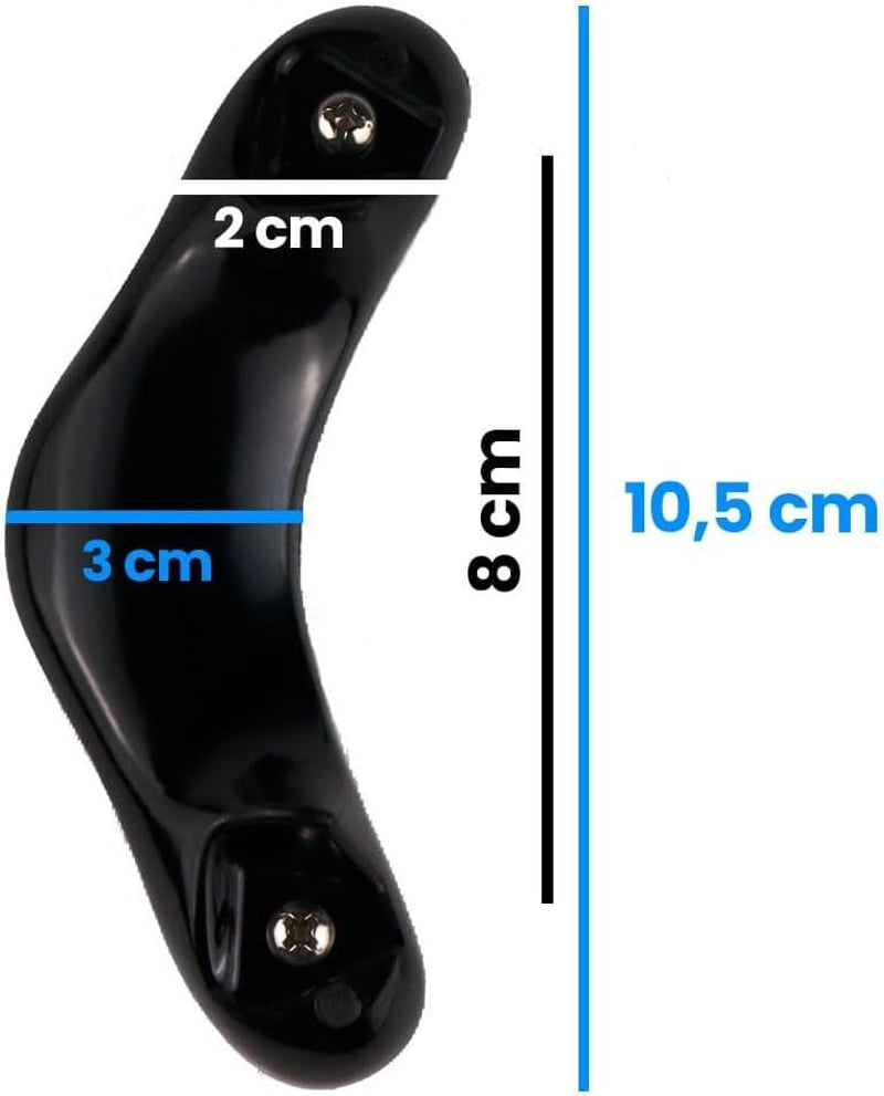 AMC pótfogantyú szett - Fekete, 2 db, régi modellekhez