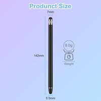 Flintronic 2 az 1-ben érintőceruza tablethez és telefonhoz - fekete és rózsaszín 2